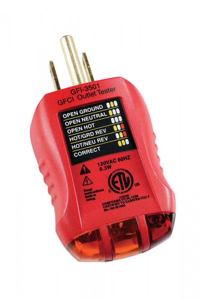 Gardner Bender 110-125 VAC LED Outlet and GFCI Tester