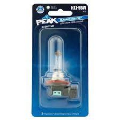 Peak Classic Vision Halogen High/Low Beam Automotive H11 55W  Bulb