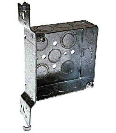 Raco 4in. Square Steel 2-Gang Junction Box