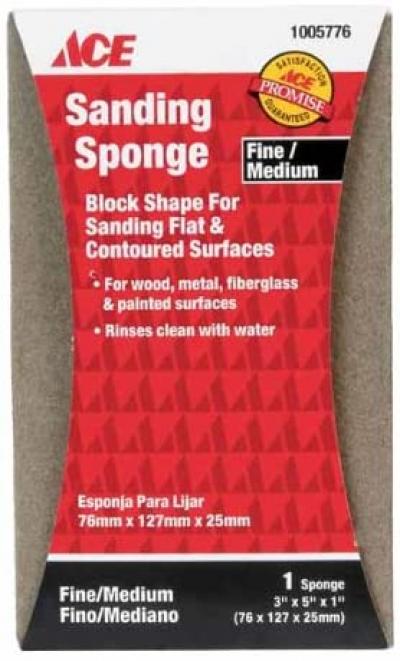Ace Jumbo Dual Surface Sanding Sponge Fine/Medium