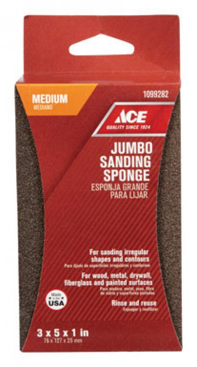 Ace Jumbo Sanding Sponge Medium