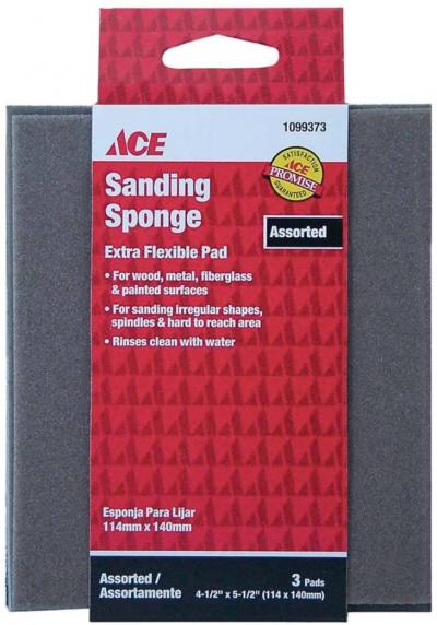 Ace 60/120/180-Grit Flex Sanding Sponge 3Pk.