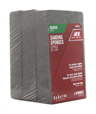 Ace 60-Grit Coarse Extra Large Sanding Sponge 3Pk.