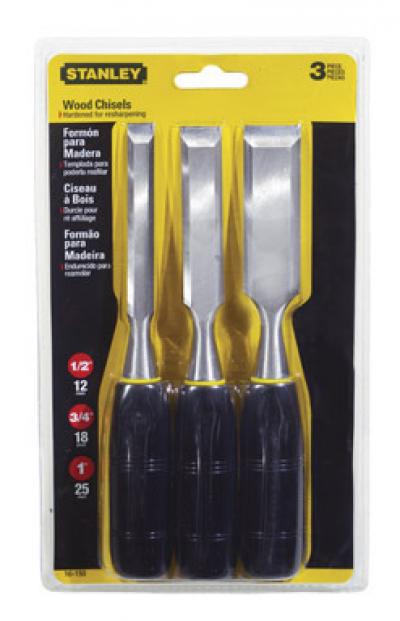 Stanley 150 Forged Steel Wood Chisel Set 3Pk.