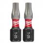 Milwaukee SHOCKWAVE Torx T25 Impact Bit Alloy Steel 2Pc.