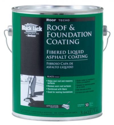 Black Jack Gloss Black Asphalt Roof and Foundation Coating 1-Gallon