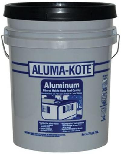 Aluma-Kote Gloss Silver Fibered Aluminum Roof Coating 5-Gallon