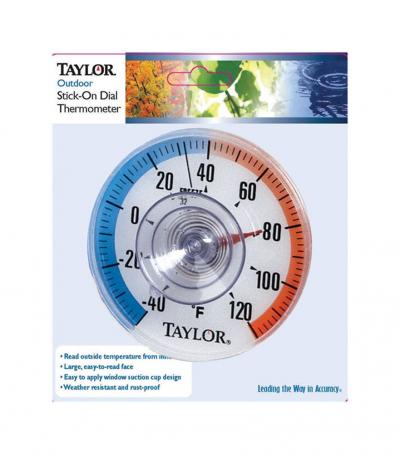 Taylor 3-1/2-Inch Outdoor Thermometer with Suction Cup