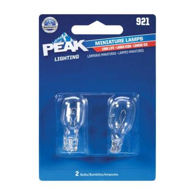 Peak Incandescent Indicator Miniature Automotive 2Pk Bulb 921