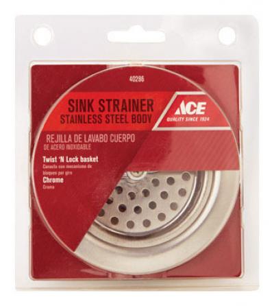 Ace 3-1/2-Inch Stainless Steel Basket Strainer
