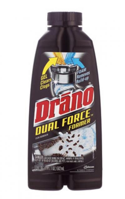 Drano Duel Force Foaming Liquid Clog Remover 17oz.