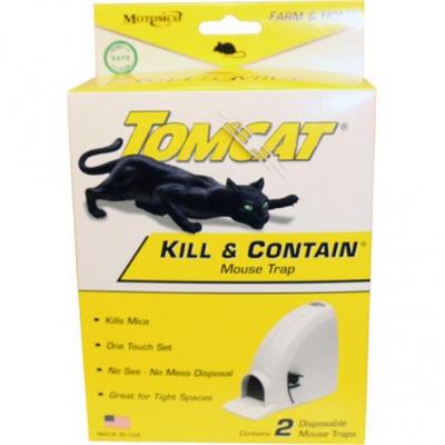 Motomco Tomcat Kill & Contain Covered Animal Trap for Mice 2pk
