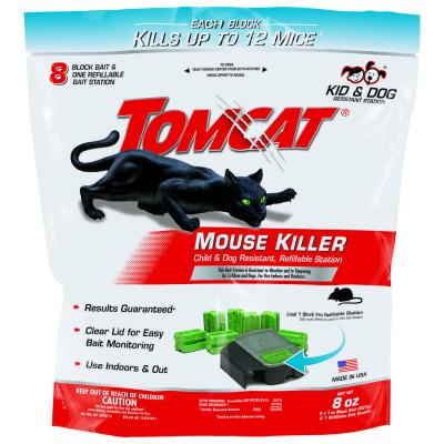 Tomcat Bait Stations Blocks for Mice 8-Refills