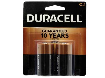 Duracell Coppertop C Alkaline Batteries 2pk