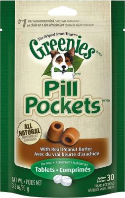 Greenies Pill Pockets Peanut Butter Flavor 3.2oz.
