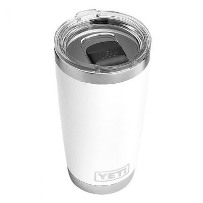 Rambler 20oz White Tumbler with Magslider Lid