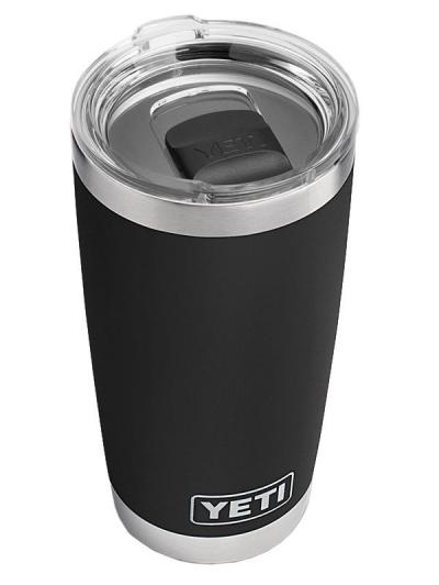 Rambler 20oz Black Tumbler with Magslider Lid