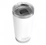 Rambler 20oz White Tumbler with Magslider Lid