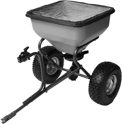 Precision Products 130 lbs Tow Broadcast Spreader with Rain Cover