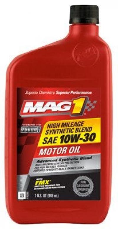 MAG1 High Mileage Synthetic Blend 10W-30 Motor Oil - qt