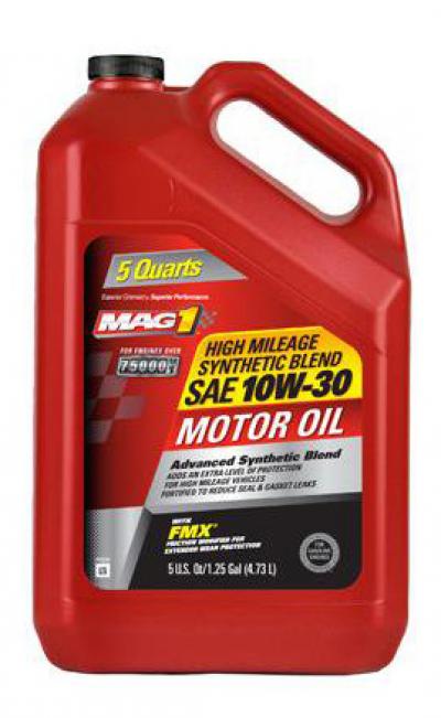 MAG1 High Mileage Synthetic Blend 10W-30 Motor Oil - 5 qt