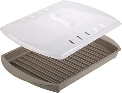 Progressive Microwave Small Bacon Grill with Vented Cover