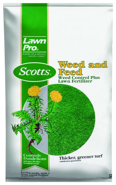 Scotts Lawn Pro Weed and Feed Weed Control Plus Lawn Fertilizer 15000 sq. ft
