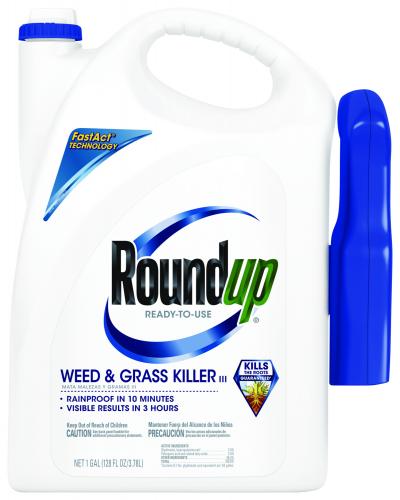 Roundup Ready-To-Use Weed & Grass Killer III with Trigger Sprayer 1 gal