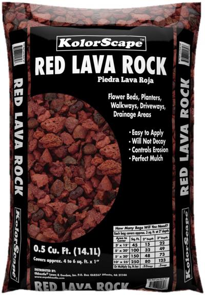 Red Lava Rock .5 cubic ft