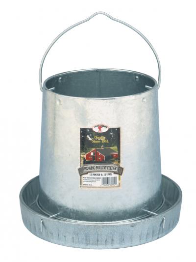 12 Pound Hanging Metal Poultry Feeder