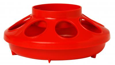 1 Quart Plastic Feeder Base - Red