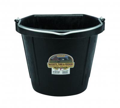 20 Quart Flat Back Rubber Bucket