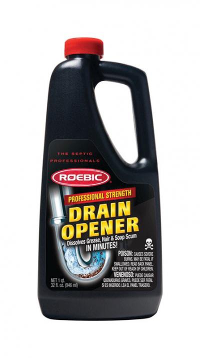 Roebic Professional Strength Liquid Drain Opener 32 oz