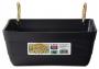 11 inch Fence Feeder with Clips - Black