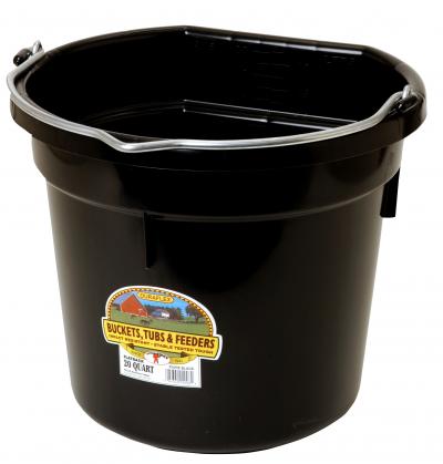 20 Quart Plastic Bucket Black