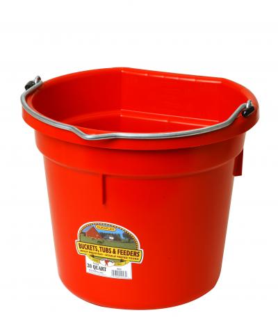 20 Quart Plastic Bucket Red