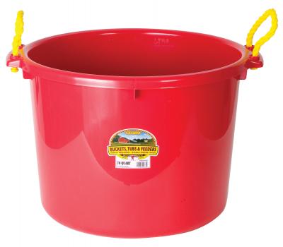 70 Quart Muck Tub Red