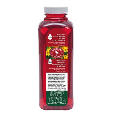 Perky-Pet Red Liquid Hummingbird Nectar Concentrate 16 oz Bottle