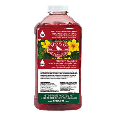 Perky-Pet Red Liquid Hummingbird Nectar Concentrate 32 oz Bottle