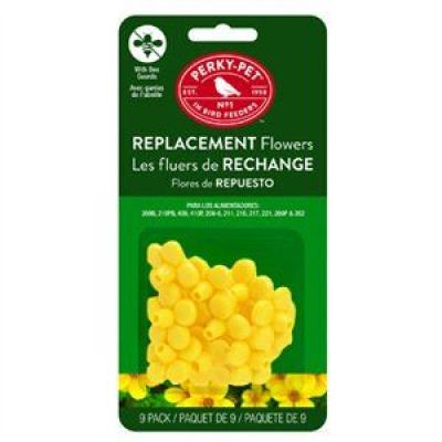 Perky-Pet 9-Pack Replacement Yellow Feeder Flowers