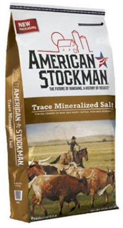 American Stockman Trace Mineral Salt Supplement 50lbs