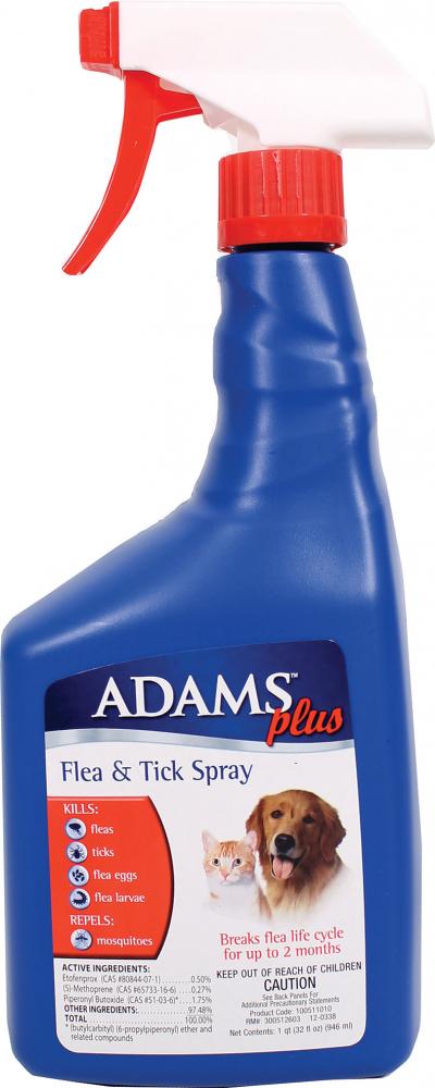 Adams Plus Flea & Tick Spray Mist 32 oz