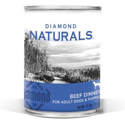 Departments - Diamond Naturals Beef Dinner Canned Dog Food 13.2oz