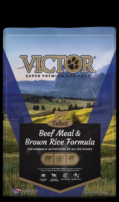 Victor select Beef Meal & Brown Rice Formula Dry Dog Food 40lb