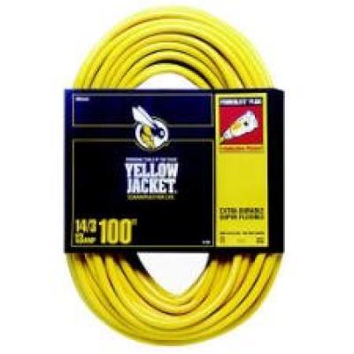 Woodswire 100ft14/3 Yellow Jacket Contractor Extension Cord