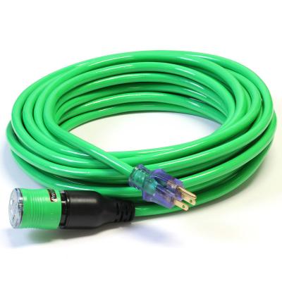 Century Wire Pro :Lock 100ft 12/3 Green Extension Cord
