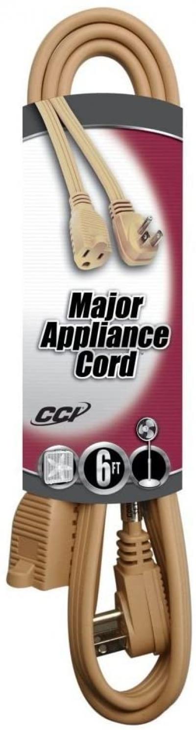Coleman Cable 6ft Air Conditoner & Major Appliance Extension Cord