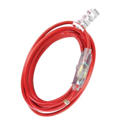 Ace 25ft Outdoor 14/3 Red Extension Cord Lighted End