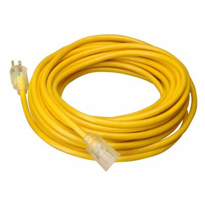 Coleman Cable 100ft Vinyl Outdoor 12/3 Extension Cord Lighted End