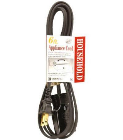 Coleman Cable 6ft 15-Amp Appliance Cord